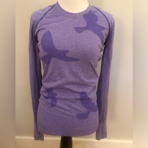 Oiselle Lavender Long Sleeve Flyout Women's Tee